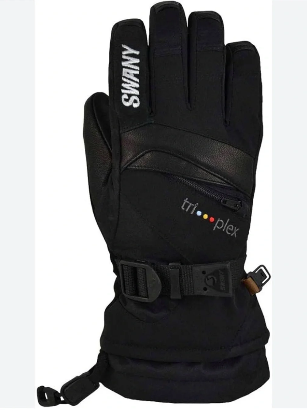 Swany Triplex Insulated Ski Glove in Black Size M